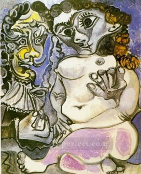 Homme et femme nue 2 1967 Cubismo Pinturas al óleo